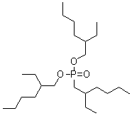 (2-Ethylhexyl)phosphonic acid bis(2-ethylhexyl) ester molecular structure (CAS 126-63-6)