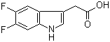 structure of CAS# 126030-73-7, 5,6-Difluoro-1H-indole-3-acetic acid