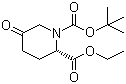 结构式 CAS# 1260587-51-6, (2S)-5-氧代-1,2-哌啶二羧酸 1-叔丁酯 2-乙酯