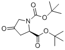 structure of CAS# 1260591-66-9, (R)-di-tert-Butyl 4-oxopyrrolidine-1,2-dicarboxylate