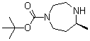 structure of CAS# 1260619-37-1, (5S)-Hexahydro-5-methyl-1H-1,4-diazepine-1-carboxylic acid 1,1-dimethylethyl ester