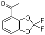 结构式 CAS# 126120-83-0, 4-乙酰基-2,2-二氟-1,3-苯并二恶茂