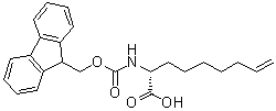 (2R)-2-[[(9H-Fluoren-9-ylmethoxy)carbonyl]amino]-8-nonenoic acid molecular structure (CAS 1262886-63-4)