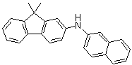 结构式 CAS# 1263001-82-6, 9,9-二甲基-N-2-萘基-9H-芴-2-胺