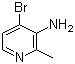 3-氨基-4-溴-2-甲基吡啶分子结构 (CAS 126325-48-2)