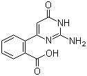 structure of CAS# 1263279-45-3, 2-(2-Amino-1,6-dihydro-6-oxo-4-pyrimidinyl)benzoic acid