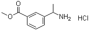 structure of CAS# 1263378-68-2, 3-(1-Aminoethyl)benzoic acid methyl ester hydrochloride (1:1)