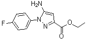 structure of CAS# 1264046-99-2, 5-Amino-1-(4-fluorophenyl)-1H-pyrazole-3-carboxylic acid ethyl ester