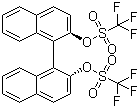 结构式 CAS# 126613-06-7, (R)-(-)-1,1'-联-2-萘酚二(三氟甲磺酸酯)