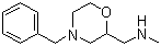 (4-Benzylmorpholin-2-ylmethyl)methylamine molecular structure (CAS 126645-75-8)