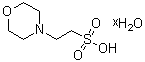 结构式 CAS# 1266615-59-1, 4-吗啉乙烷磺酸水合物