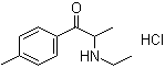 结构式 CAS# 1266688-86-1, 2-(乙基氨基)-1-(4-甲基苯基)-1-丙酮盐酸盐