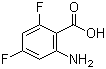 structure of CAS# 126674-77-9, 2-Amino-4,6-difluorobenzoic acid