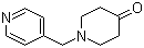 structure of CAS# 126832-82-4, 1-Pyridin-4-ylmethylpiperidin-4-one