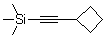 structure of CAS# 1268810-13-4, (Cyclobutylethynyl)trimethylsilane;[2-(Trimethylsilyl)ethynyl]cyclobutane; (Cyclobutylethynyl)trimethylsilane