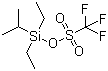 Diethylisopropylsilyl trifluoromethanesulfonate molecular structure (CAS 126889-55-2)
