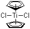 Titanocene dichloride molecular structure (CAS 1271-19-8)