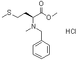 structure of CAS# 1272754-99-0, N-Methyl-N-(phenylmethyl)-L-methionine methyl ester hydrochloride