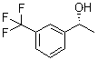 structure of CAS# 127852-24-8, (+)-(R)-1-(3-Trifluoromethylphenyl)ethanol;(R)-1-(3-Trifluoromethylphenyl)ethanol; (R)-1-[3-(Trifluoromethyl)phenyl]ethanol; (alphaR)-3-Trifluoromethyl-alpha-methylbenzenemethanol