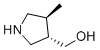 structure of CAS# 1279034-51-3, ((3S,4S)-4-Methylpyrrolidin-3-yl)methanol;rac-[(3R,4R)-4-methylpyrrolidin-3-yl]methanol