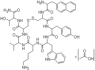 structure of CAS# 127984-74-1, Lanreotide acetate;BIM 23014C; Lanreotide acetate; Somatulina; Somatuline