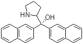 structure of CAS# 127986-84-9, (S)-(-)-Di-(2-naphthyl)-2-pyrrolidinemethanol;(S)-Di-2-Naphthylprolinol