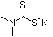 Potassium dimethyldithiocarbamate molecular structure (CAS 128-03-0)