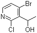 structure of CAS# 128071-88-5, 1-(4-Bromo-2-chloropyridin-3-yl)ethanol;4-Bromo-2-chloro-alpha-methyl-3-pyridinemethanol