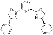 结构式 CAS# 128249-70-7, 2,6-二[(4R)-4-苯基-2-恶唑啉基]吡啶