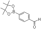 structure of CAS# 128376-64-7, 4-Formylphenylboronic acid pinacol cyclic ester ;4-(4,4,5,5-Tetramethyl-1,3,2-dioxaborinan-2-yl)benzaldehyde