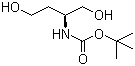 structure of CAS# 128427-10-1, (S)-(-)-2-(Boc-Amino)-1,4-butanediol;(S)-(3-Hydroxy-1-hydroxymethylpropyl)carbamic acid tert-butyl ester