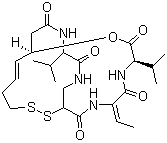 结构式 CAS# 128517-07-7, 罗米地辛
