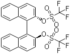 structure of CAS# 128544-05-8, (S)-(+)-1,1'-Binaphthol-2,2'-bis(trifluoromethanesulfonate);(S)-1,1'-Binaphthalene-2,2'-diyl bis(trifluoromethanesulfonate); (S)-(+)-BINOL-TF2