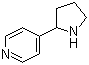 structure of CAS# 128562-25-4, 4-Pyrrolidin-2-ylpyridine;4-(2-Pyrrolidinyl)pyridine