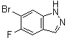 6-Bromo-5-fluoro-1H-indazole molecular structure (CAS 1286734-85-7)