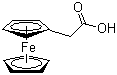Ferroceneacetic acid molecular structure (CAS 1287-16-7)