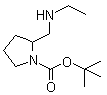 结构式 CAS# 1289385-02-9, 2-[(乙基氨基)甲基]-1-吡咯烷甲酸叔丁酯