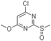 4-Chloro-6-methoxy-2-(methylsulfinyl)pyrimidine molecular structure (CAS 1289385-30-3)