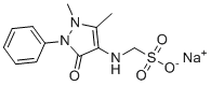 structure of CAS# 129-89-5, Sulfamidopyrine sodium;Sodium [(1,5-dimethyl-3-oxo-2-phenylpyrazol-4-yl)amino]methanesulfonate