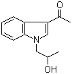 1-[1-(2-羟基丙基)-1H-吲哚-3-基]乙酮分子结构 (CAS 1290631-56-9)
