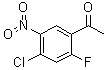 structure of CAS# 1292836-16-8, 1-(4-Chloro-2-fluoro-5-nitrophenyl)ethanone