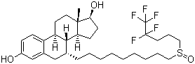 结构式 CAS# 129453-61-8, 氟维司群; (7a,17b)-7-[9-(4,4,5,5,5-五氟戊亚磺酰基)壬烷基]-雌甾-1,3,5-(10)-三烯-3,17-二醇