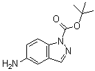 tert-Butyl 5-amino-1H-indazole-1-carboxylate molecular structure (CAS 129488-10-4)
