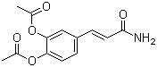 3-[3,4-双(乙酰氧基)苯基]-2-丙烯酰胺分子结构 (CAS 129488-34-2)