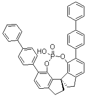 (11aR)-10,11,12,13-Tetrahydro-5-hydroxy-3,7-bis([1,1'-biphenyl]-4-yl)-diindeno[7,1-de:1',7'-fg][1,3,2]dioxaphosphocin-5-oxide molecular structure (CAS 1297613-77-4)