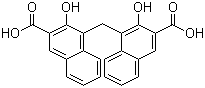 结构式 CAS# 130-85-8, 帕莫酸; 双羟萘酸; 4,4'-亚甲基二(3-羟基-2-萘甲酸)