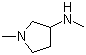 structure of CAS# 13005-11-3, N,1-Dimethylpyrrolidin-3-amine