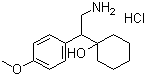 structure of CAS# 130198-05-9, 1-[2-Amino-1-(4-methoxyphenyl)-ethyl]-cyclohexanol hydrochloride