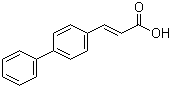 structure of CAS# 13026-23-8, 4-Phenylcinnamic acid;3-Biphenyl-4-ylacrylic acid