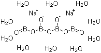 structure of CAS# 1303-96-4, Sodium tetraborate decahydrate;Disodium tetraborate decahydrate; Borax decahydrate